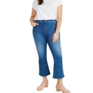 Madewell Denim Cali Demi Boot Crop Jeans W35 Petite